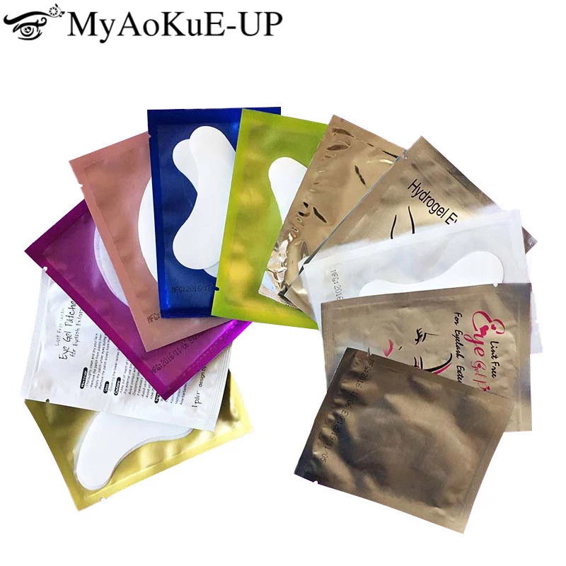 Under Eye Gel - 메이크업 도구 100 쌍, 속눈썹 연장