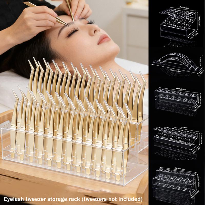 Eyelash Extension Salon - 핀셋 보관함 다중 구멍 홀더 속눈썹