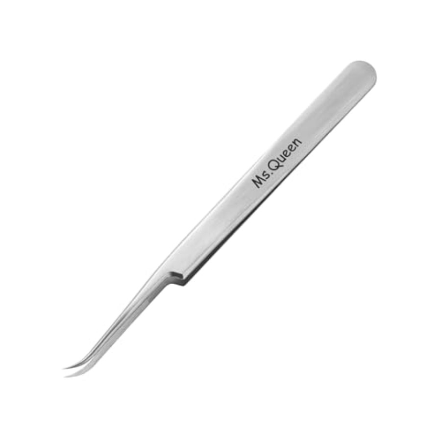 Isolation Tweezer Curved - 속눈썹 연장용 핀셋, 클래식/개별/볼륨/밍크 속눈썹 연장용