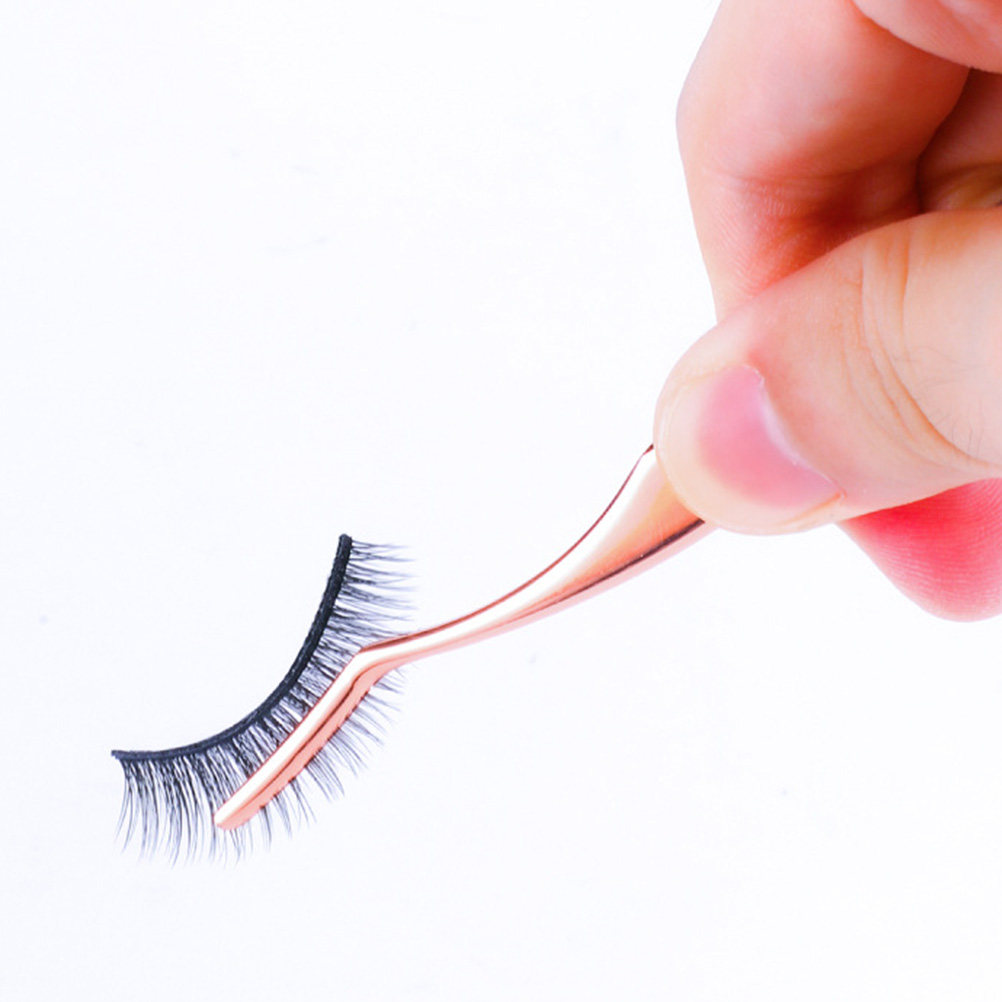 Isolation Tweezer Curved - 2개입 프리미엄 메탈 속눈썹 집게 여성용