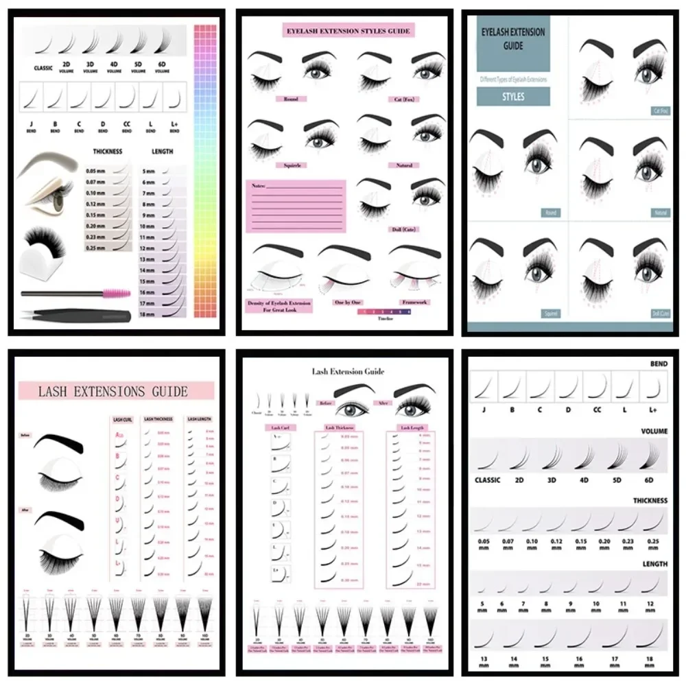 Eyelash Extension Salon - 캔버스 페인팅 HD 프린트 벽 포스터