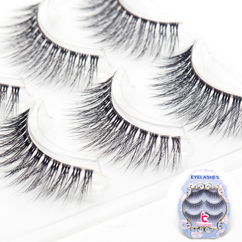 Eyelash Extension Japanese Style - ICYCHEER-일본 자연 스타일 인조 속눈썹 메이크업