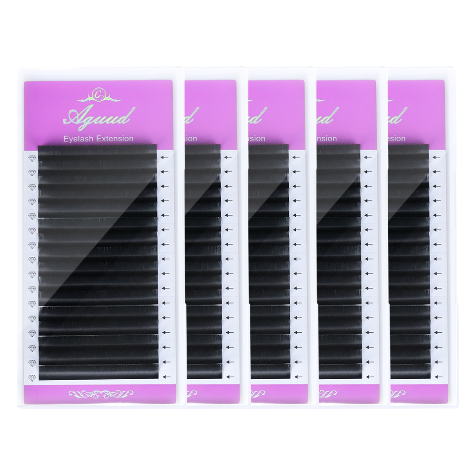 Mega Volume Lash - AGUUD 5 트레이/로트 NEW 슈퍼 매트