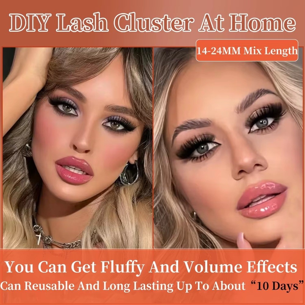 Mega Volume Lash - 오래 지속되는 D컬 인조 속눈썹 메가