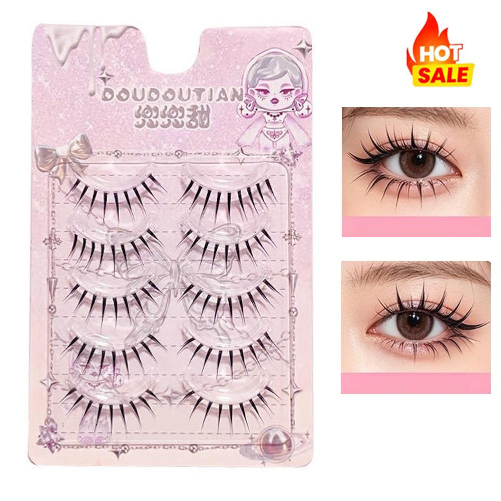 5쌍 천연 속눈썹 일본 스타일 투명 밴드 부드러운 한국 - Eyelash Extension Japanese Style 리뷰 및 가격