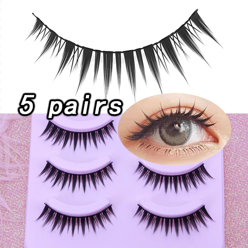 수제 5쌍 일본 스타일 작은 악마 가짜 속눈썹 자연스러 - Eyelash Extension Japanese Style 리뷰 및 가격