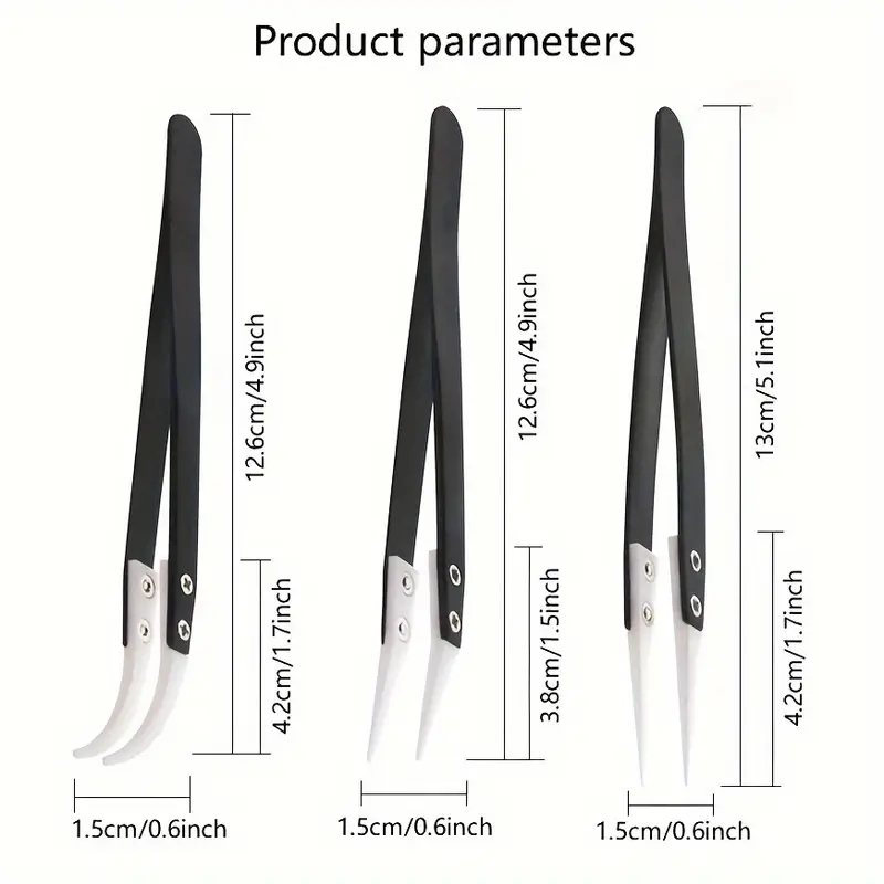 세라믹 정전기 방지 핀셋, 산업용 스테인리스 세라믹 핀 - Isolation Tweezer Curved 리뷰 및 가격