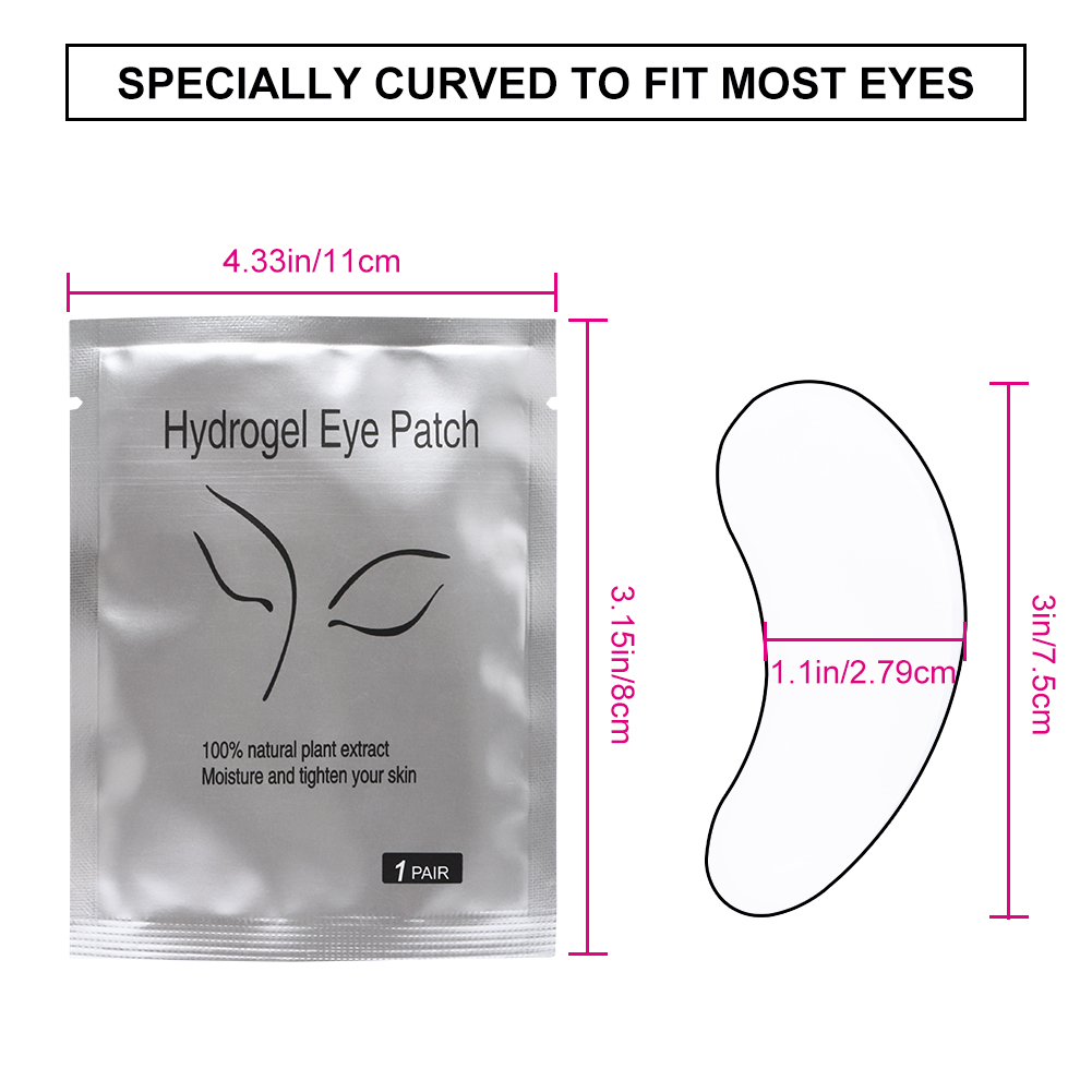50/100 쌍 확장 젤 용 아이 패치 린트 프리 페이 - Under Eye Gel 리뷰 및 가격