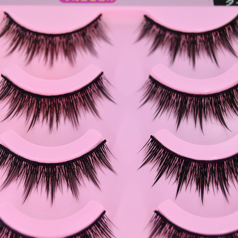5 쌍 길고 두꺼운 천연 일본식 가짜 속눈썹 코스프레  - Eyelash Extension Japanese Style 리뷰 및 가격