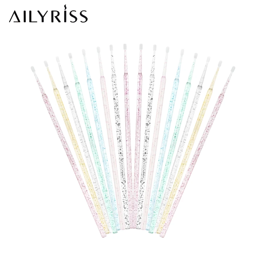 100 개/몫 일회용 속눈썹 브러쉬 면봉 마이크로 브러 - Eyelash Extension Removal 리뷰 및 가격