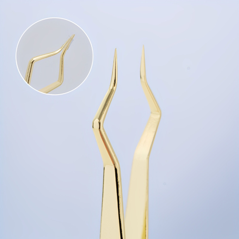 새로운 디자인의 절연 속눈썹 연장 핀셋 고정밀 스테인레 - Isolation Tweezer Curved 리뷰 및 가격