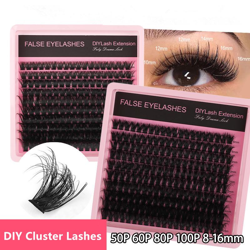 8~16mm D컬 플러피 래쉬 클러스터 밍크 볼륨 속눈 - Eyelash Extension Salon 리뷰 및 가격