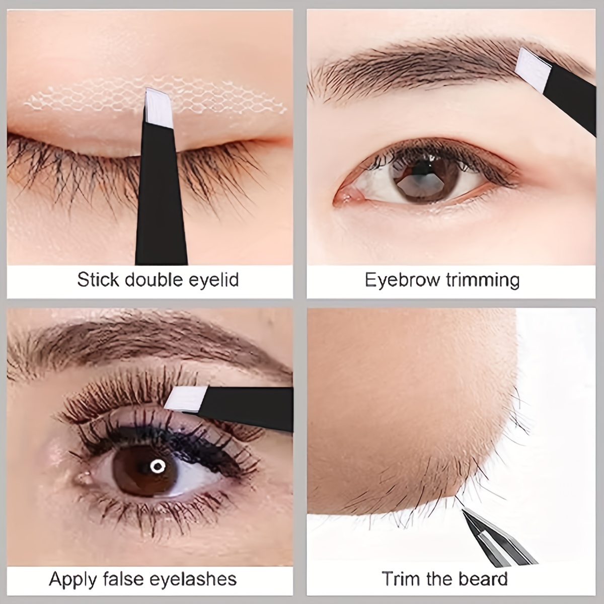 1/20개 정밀 스테인레스 스틸 핀셋 세트, 속눈썹,  - Eyelash Extension Removal 리뷰 및 가격