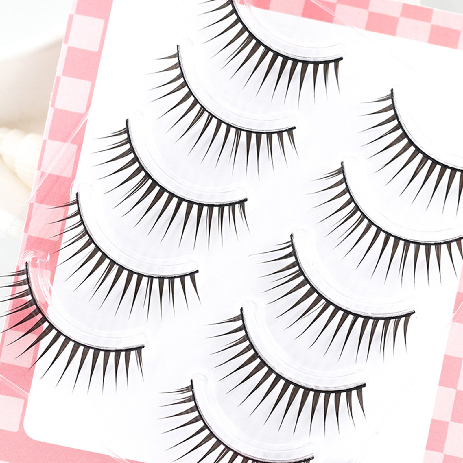 5쌍 일본 스타일 인조 속눈썹 일체형 깃털 디자인 자연 - Eyelash Extension Japanese Style 리뷰 및 가격