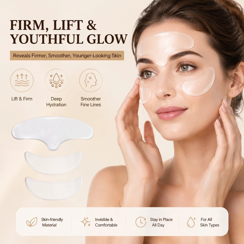 재사용 가능한 주름 방지 이마 패치 부드러운 실리콘 패 - Under Eye Gel 리뷰 및 가격