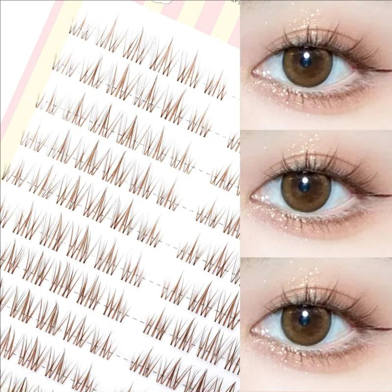 MJ 브라운 해바라기 가짜 속눈썹 블랙 자연 만화 속눈 - Eyelash Extension In Chinese 리뷰 및 가격