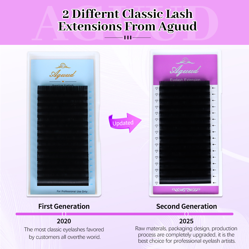AGUUD 5 트레이/로트 NEW 슈퍼 매트 블랙 개별 - Mega Volume Lash 리뷰 및 가격