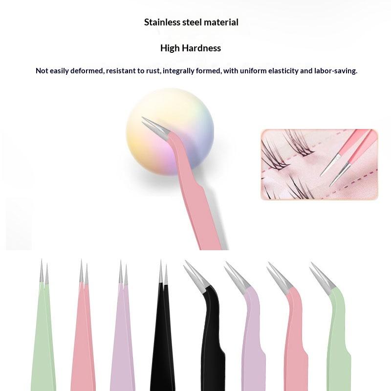 새로운 1개 스테인레스 스틸 속눈썹 연장용 핀셋 곡선형 - Eyelash Extension Salon 리뷰 및 가격