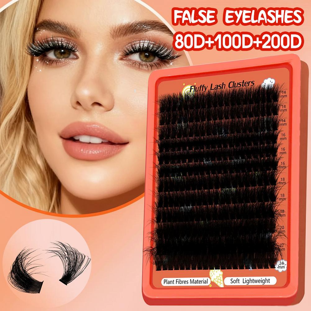 러시안 볼륨 래쉬 클러스터 키트 80D 100D D컬  - Mega Volume Lash 리뷰 및 가격